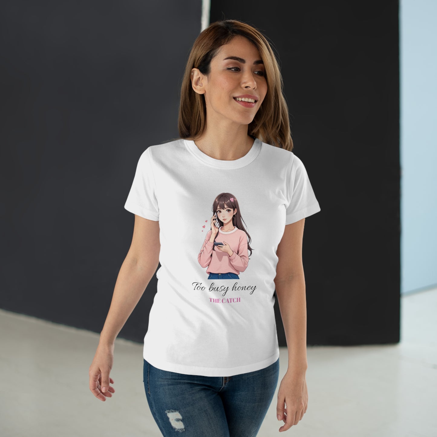 Too Busy Honey Graphic T-Shirt for Women - Cute Casual Top