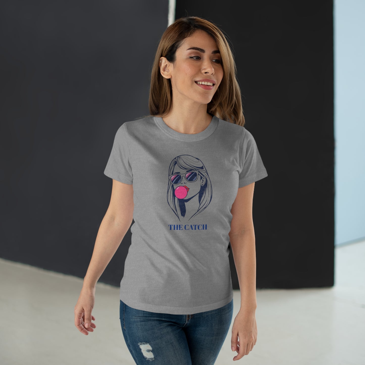 Fashionable Women's T-Shirt - 'The Catch' Graphic Tee for Summer Vibes