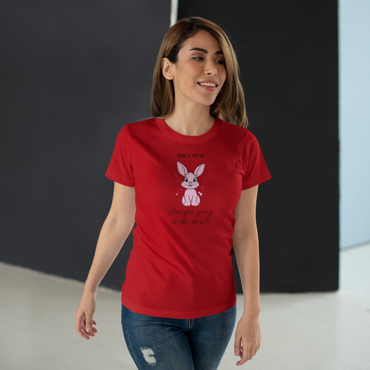 Cute Bunny Graphic Tee - "Are You Going to the Store?"