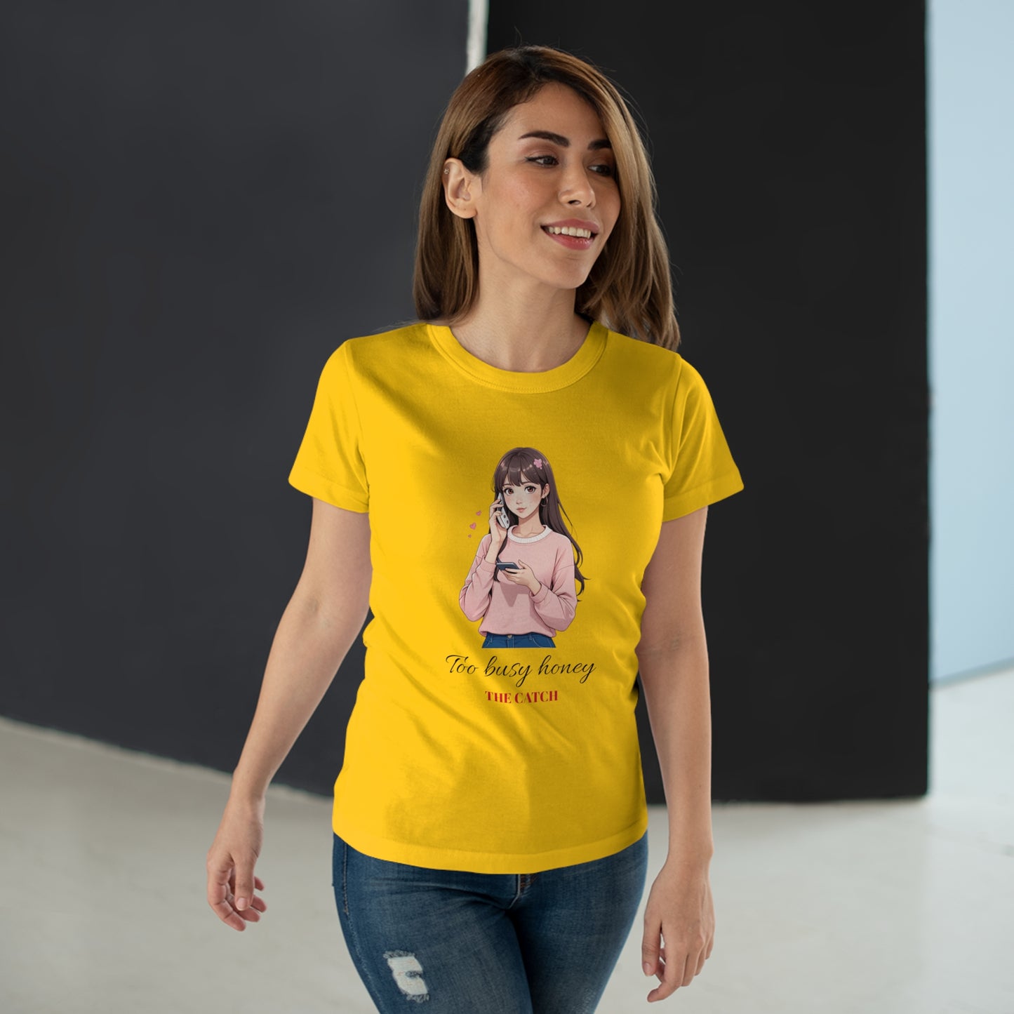 Too Busy Honey Graphic T-Shirt for Women - Cute Casual Top