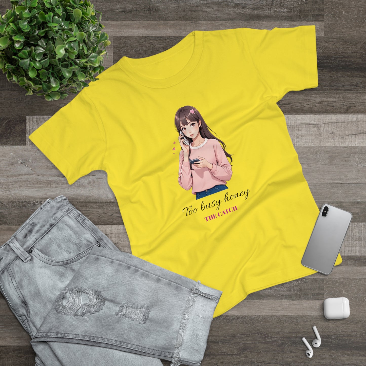 Too Busy Honey Graphic T-Shirt for Women - Cute Casual Top