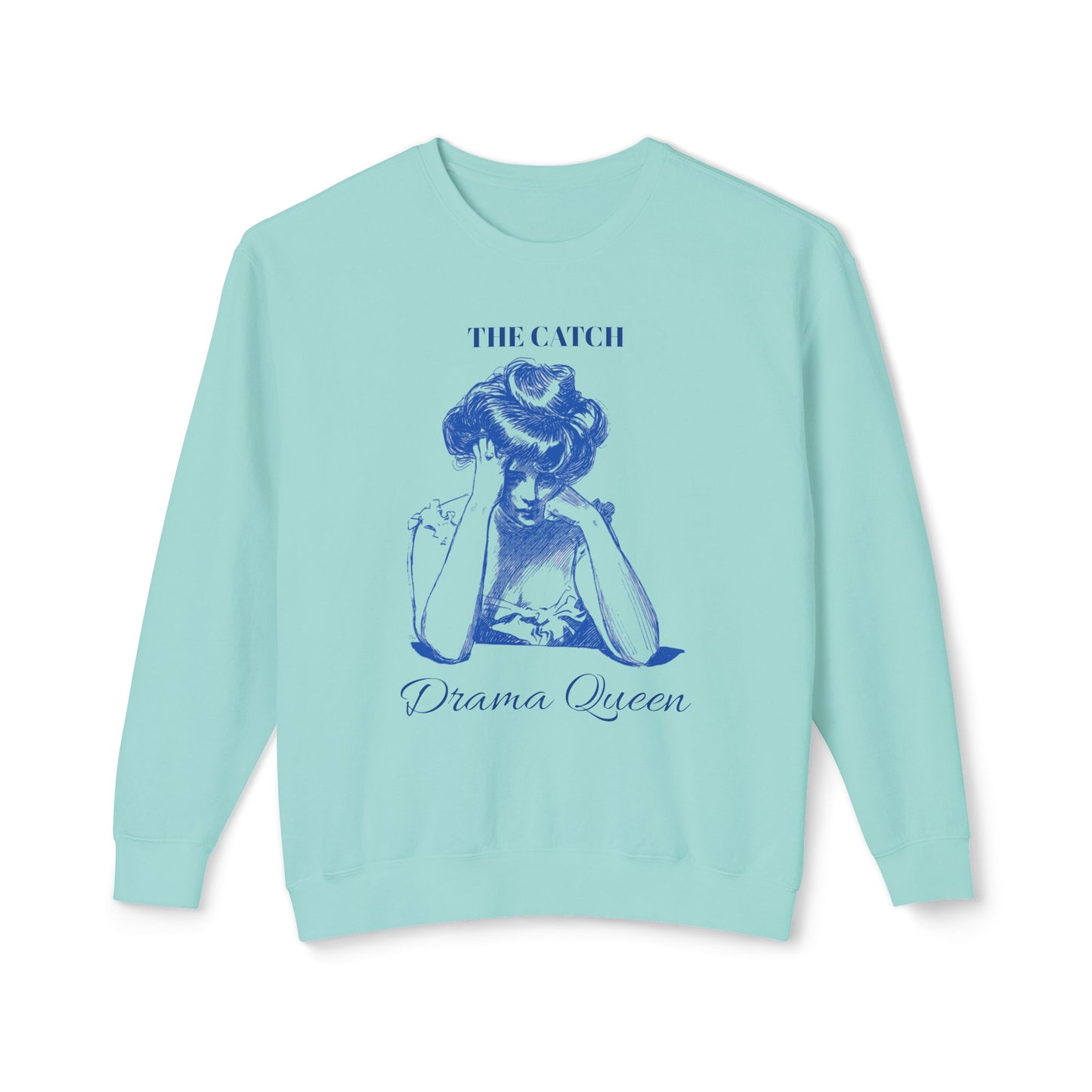 Drama Queen Women's Lightweight Crewneck Sweatshirt - Stylish & Comfy Gift for Book Lovers