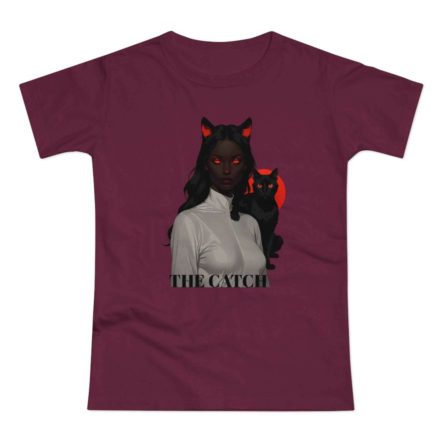 The Catch Women's T-Shirt - Stylish Cat-Themed Graphic Tee for Cat Lovers