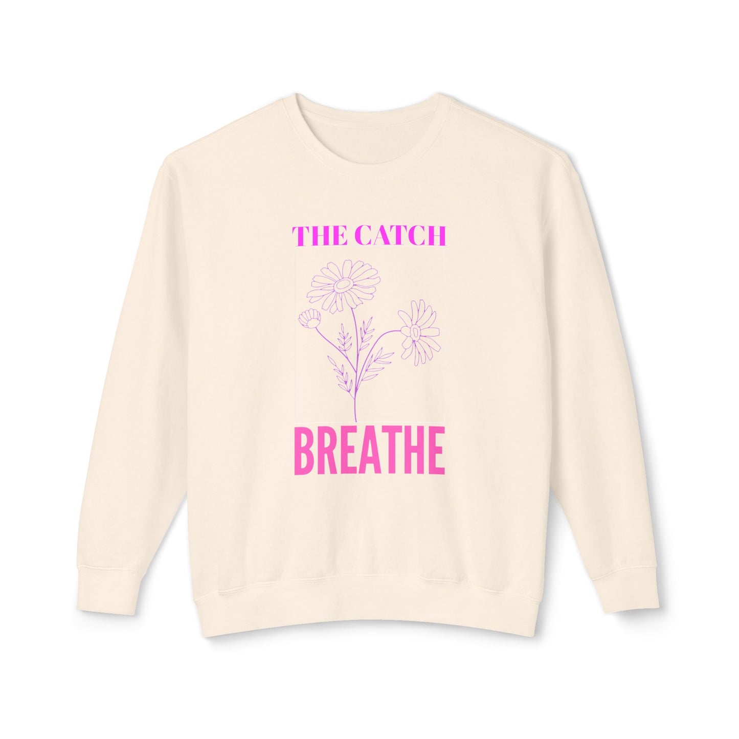 Breathe Floral Crewneck Sweatshirt - Women's Lightweight Casual Wear