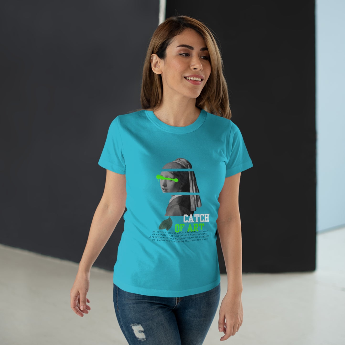 Catch of Art Women's T-Shirt - Creative Graphic Tee for Art Lovers