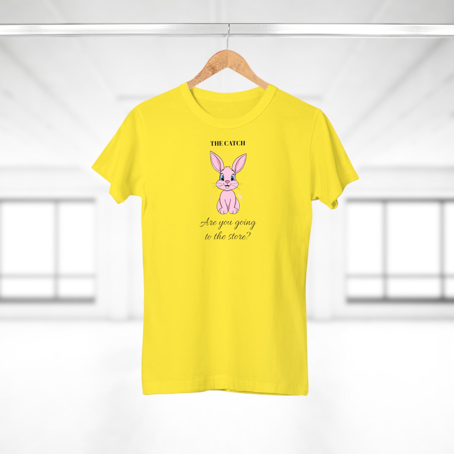 Cute Bunny Graphic Tee - "Are You Going to the Store?"