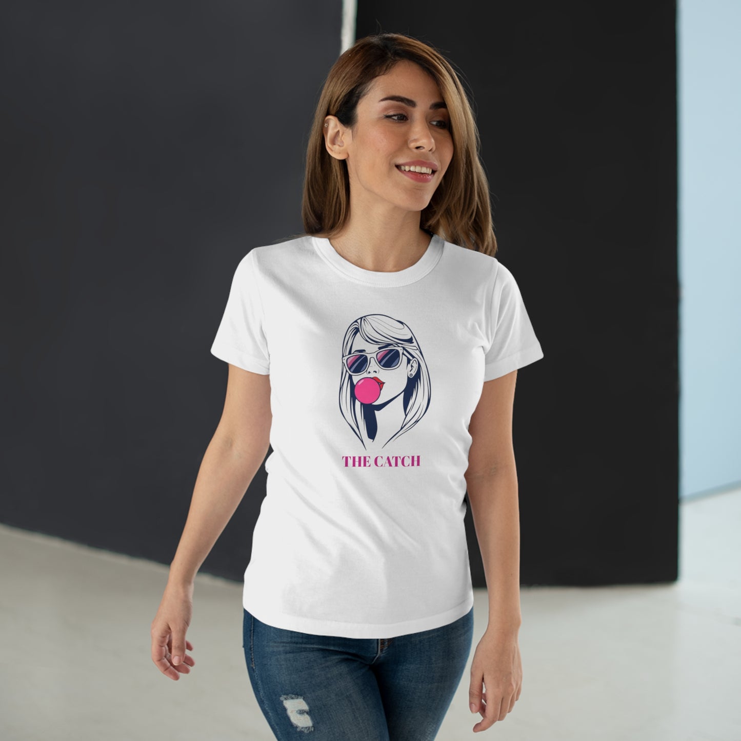 Fashionable Women's T-Shirt - 'The Catch' Graphic Tee for Summer Vibes