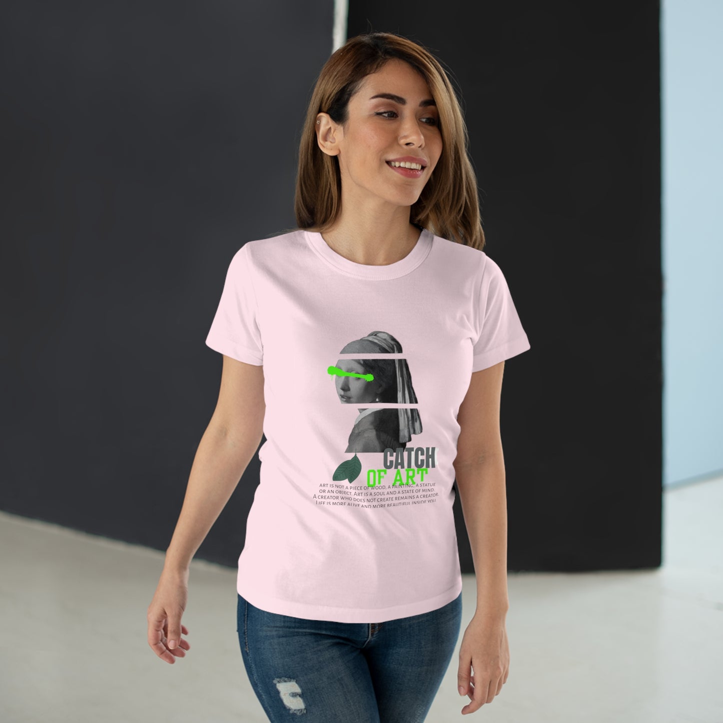 Catch of Art Women's T-Shirt - Creative Graphic Tee for Art Lovers