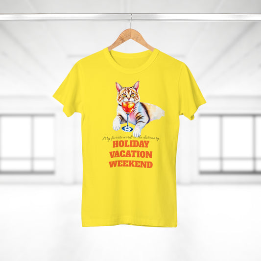 Cat Lover's Holiday Vacation T-Shirt