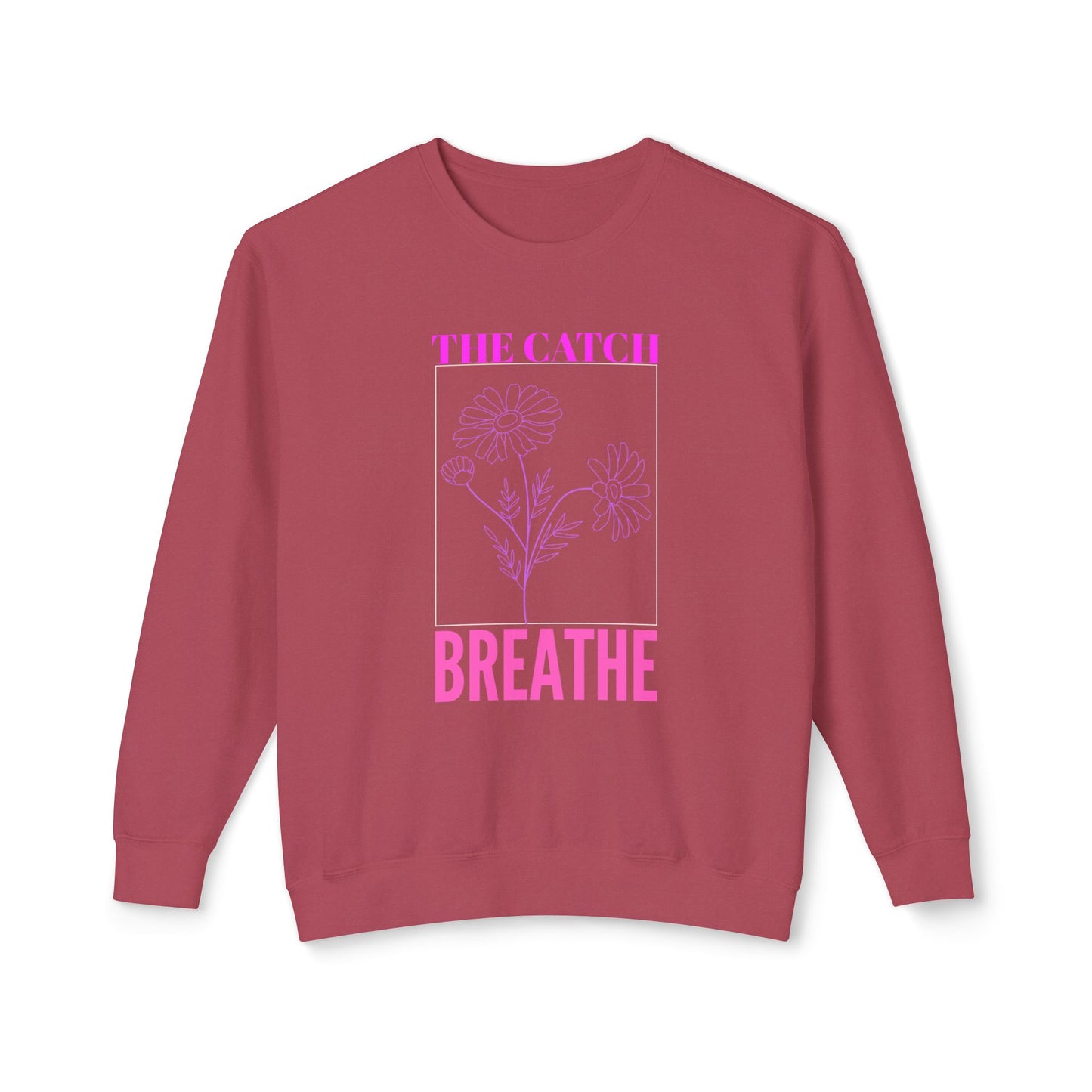 Breathe Floral Crewneck Sweatshirt - Women's Lightweight Casual Wear