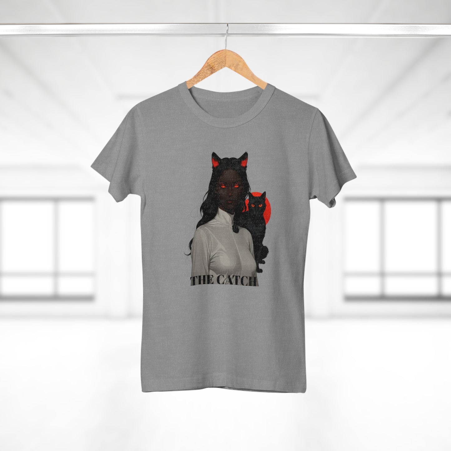 The Catch Women's T-Shirt - Stylish Cat-Themed Graphic Tee for Cat Lovers