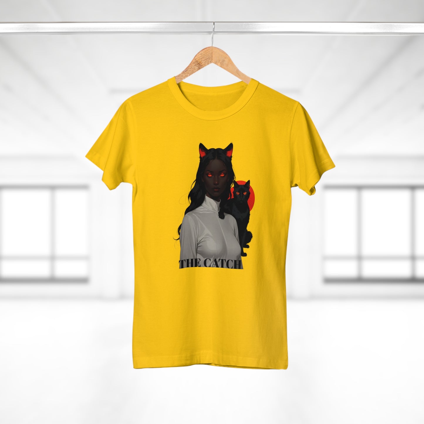 The Catch Women's T-Shirt - Stylish Cat-Themed Graphic Tee for Cat Lovers