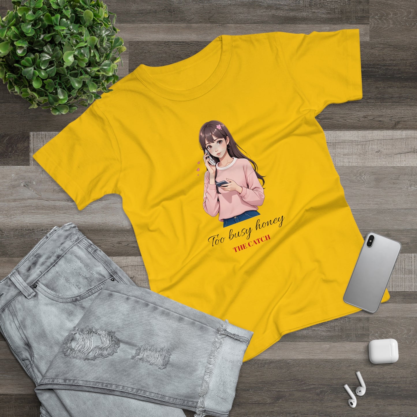 Too Busy Honey Graphic T-Shirt for Women - Cute Casual Top