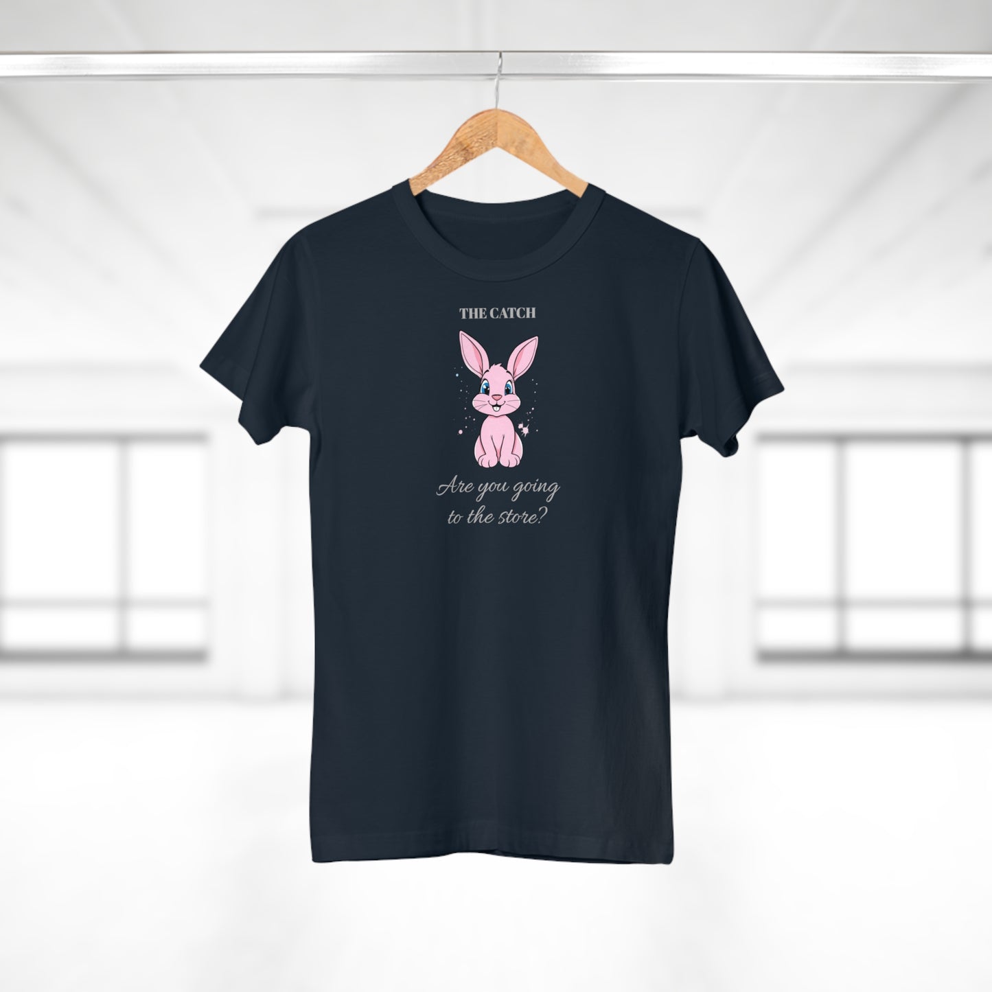 Cute Bunny Graphic Tee - "Are You Going to the Store?"