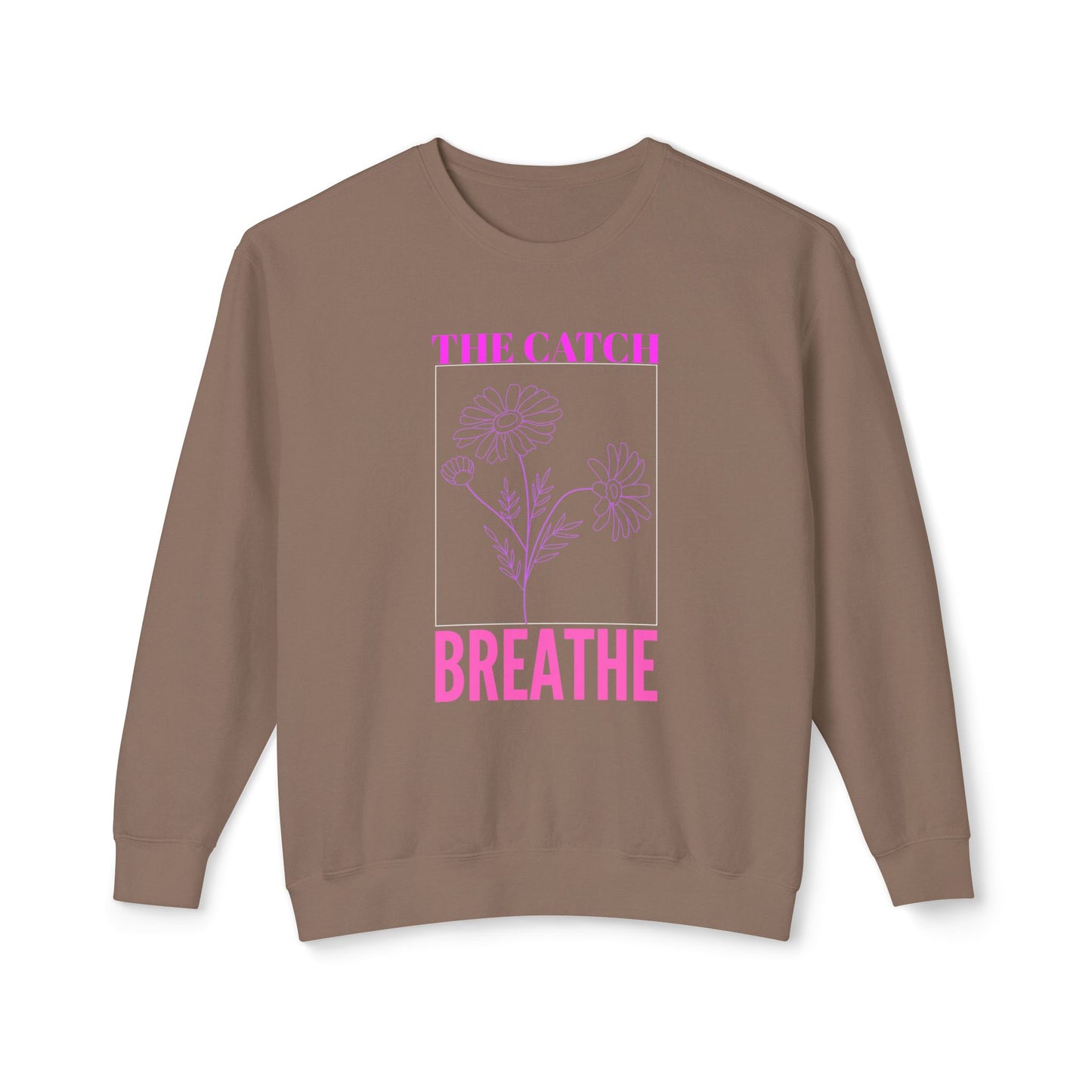 Breathe Floral Crewneck Sweatshirt - Women's Lightweight Casual Wear