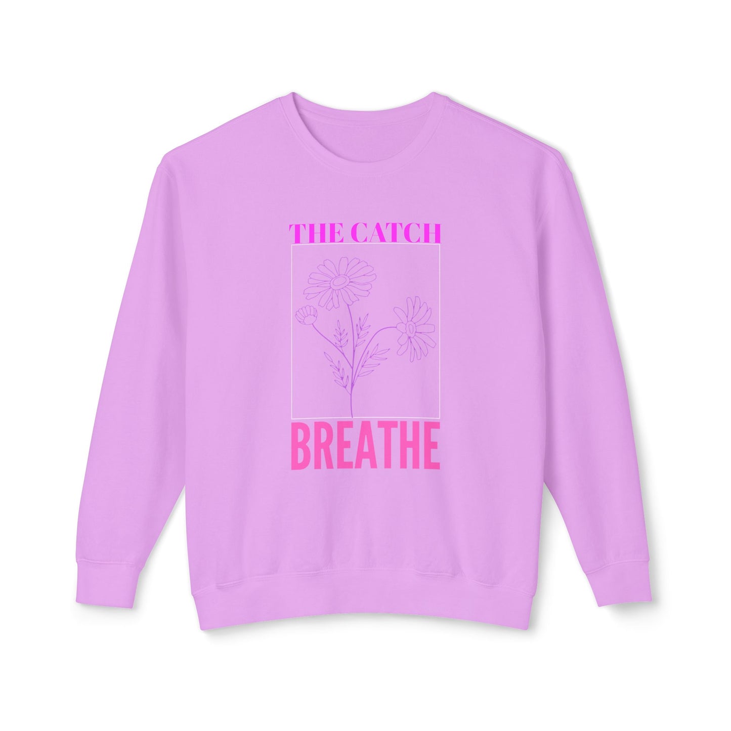 Breathe Floral Crewneck Sweatshirt - Women's Lightweight Casual Wear