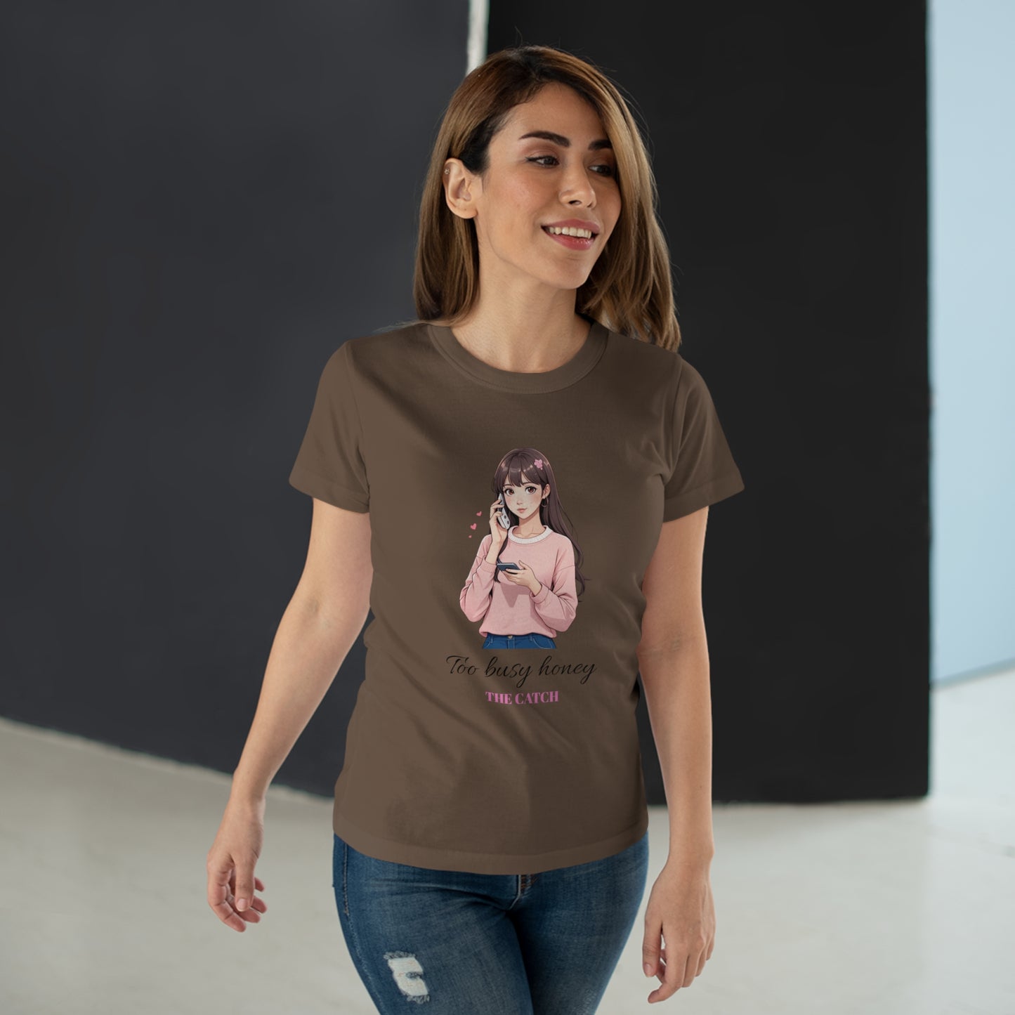 Too Busy Honey Graphic T-Shirt for Women - Cute Casual Top