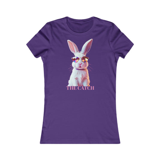 Whimsical Rabbit Graphic Tee - 'The Catch'