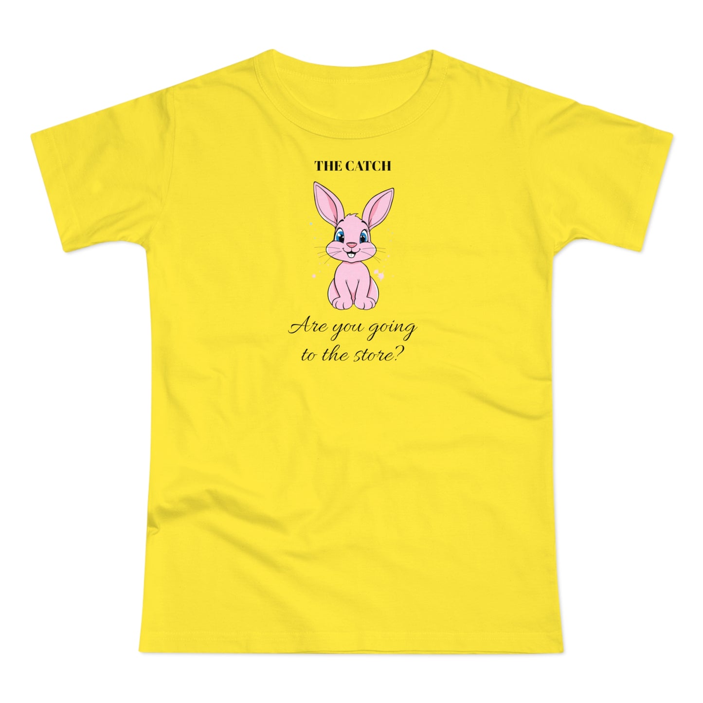 Cute Bunny Graphic Tee - "Are You Going to the Store?"