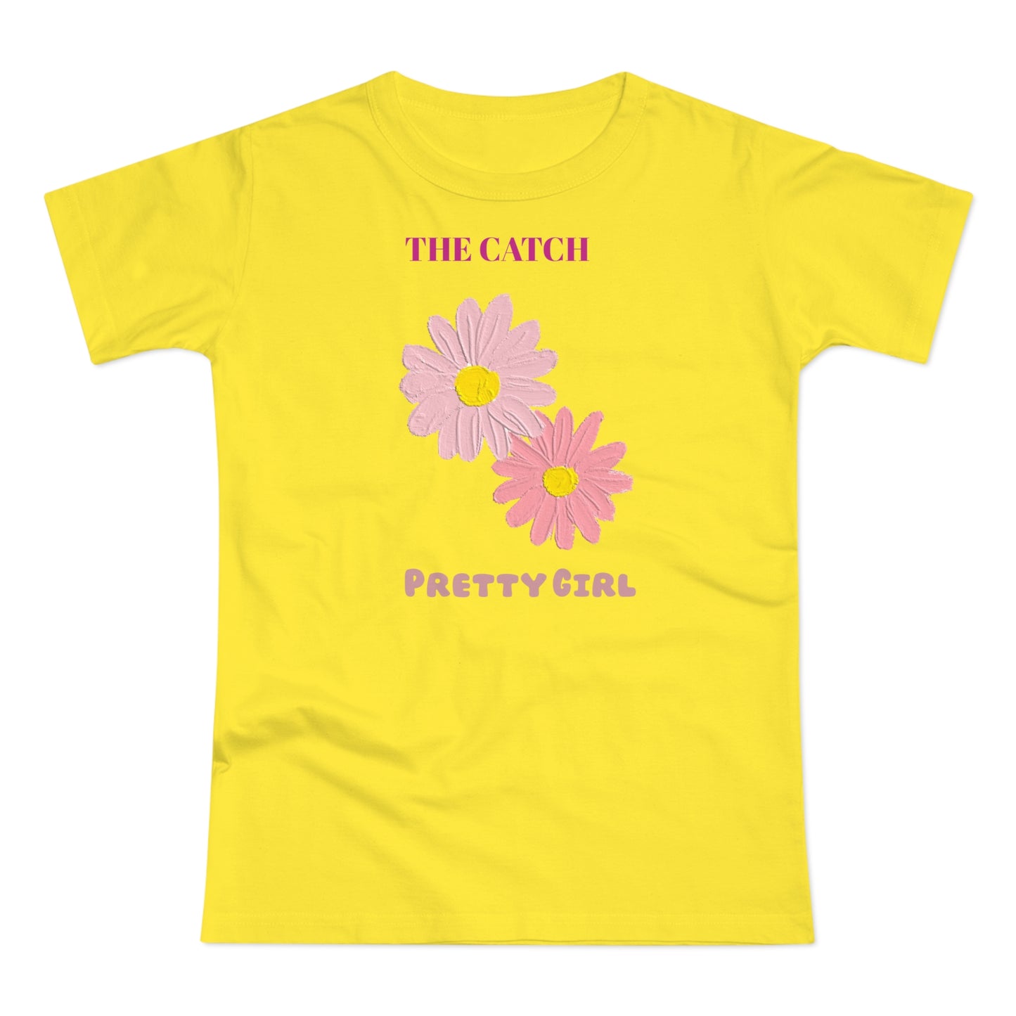 Flower Power Women's T-Shirt - 'The Catch' Pretty Girl Design