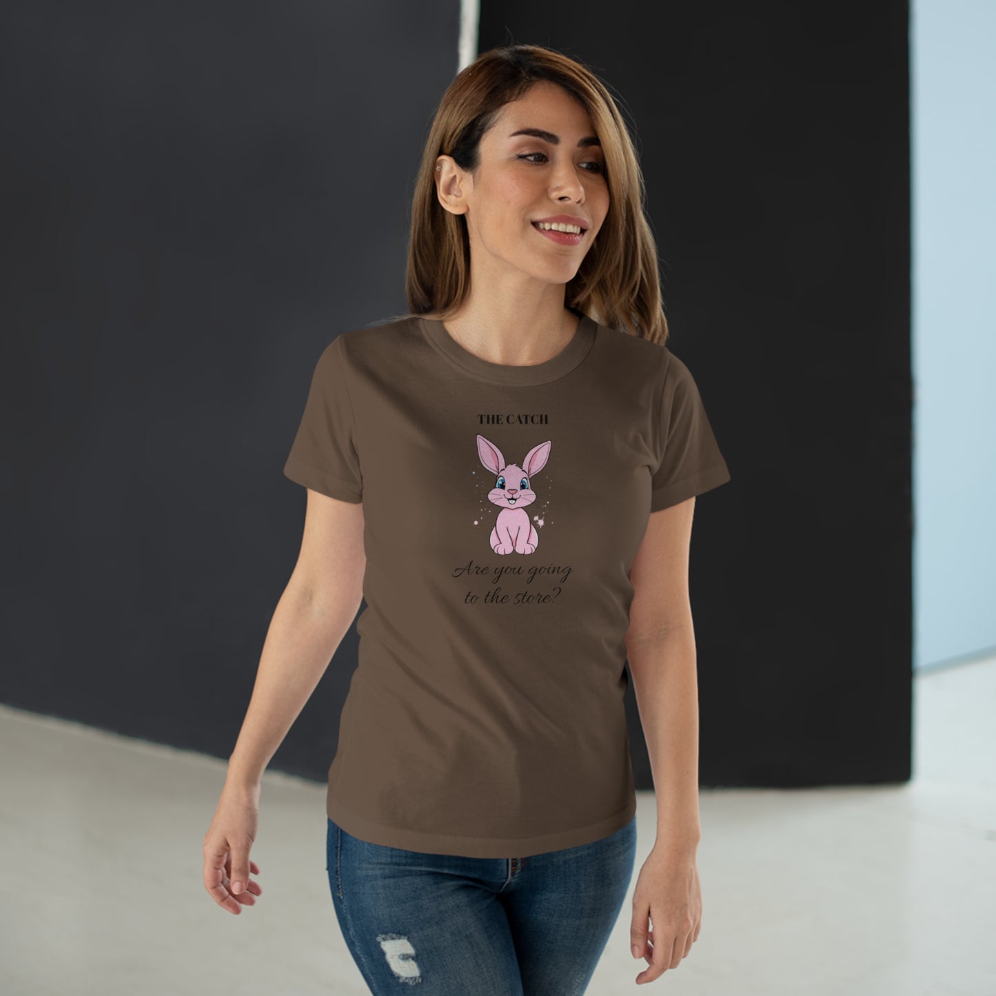 Cute Bunny Graphic Tee - "Are You Going to the Store?"