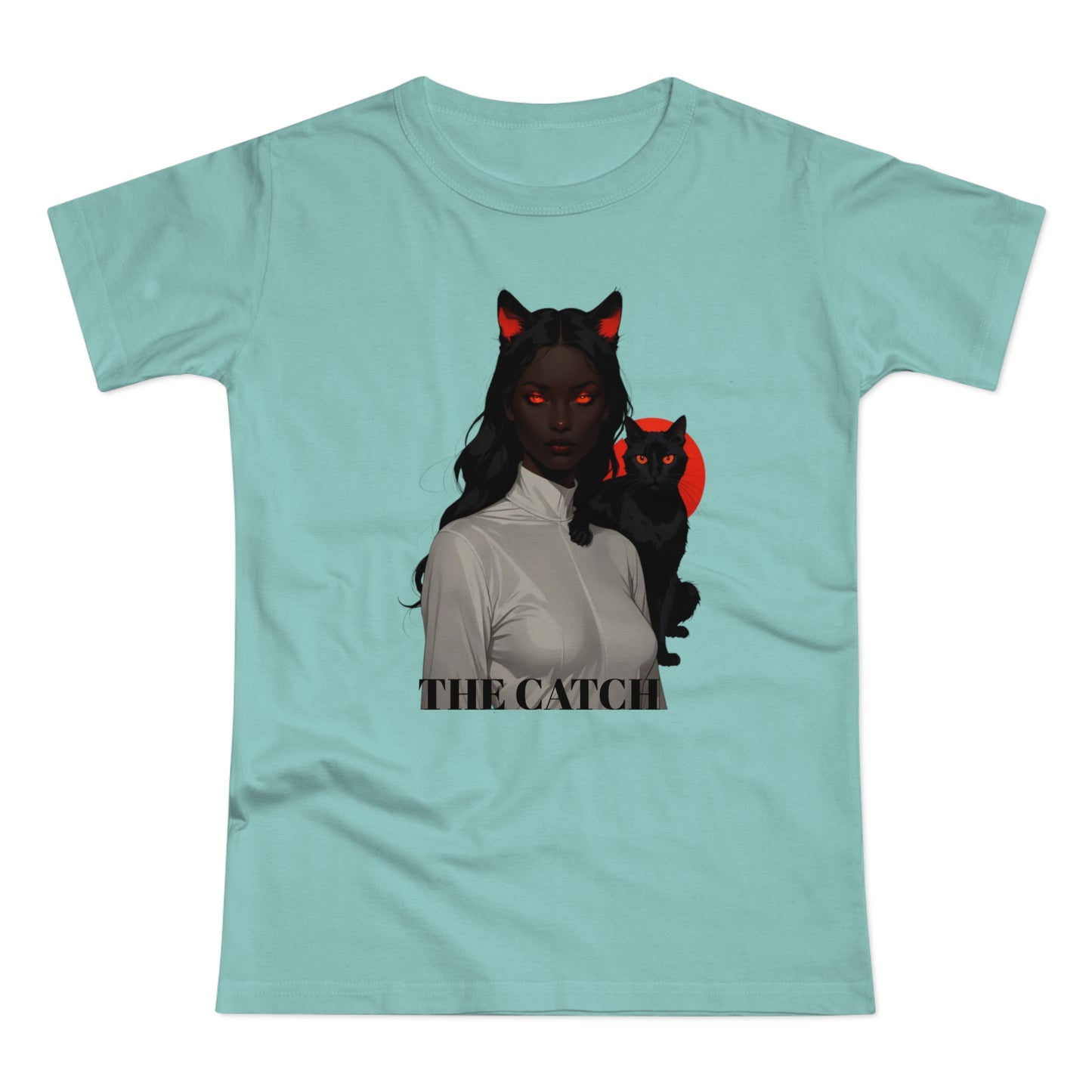 The Catch Women's T-Shirt - Stylish Cat-Themed Graphic Tee for Cat Lovers