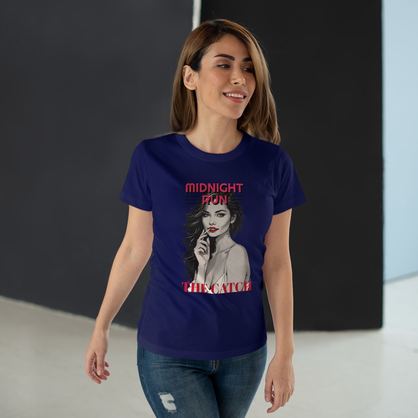 Midnight Run Women's Graphic T-Shirt - The Catch Design