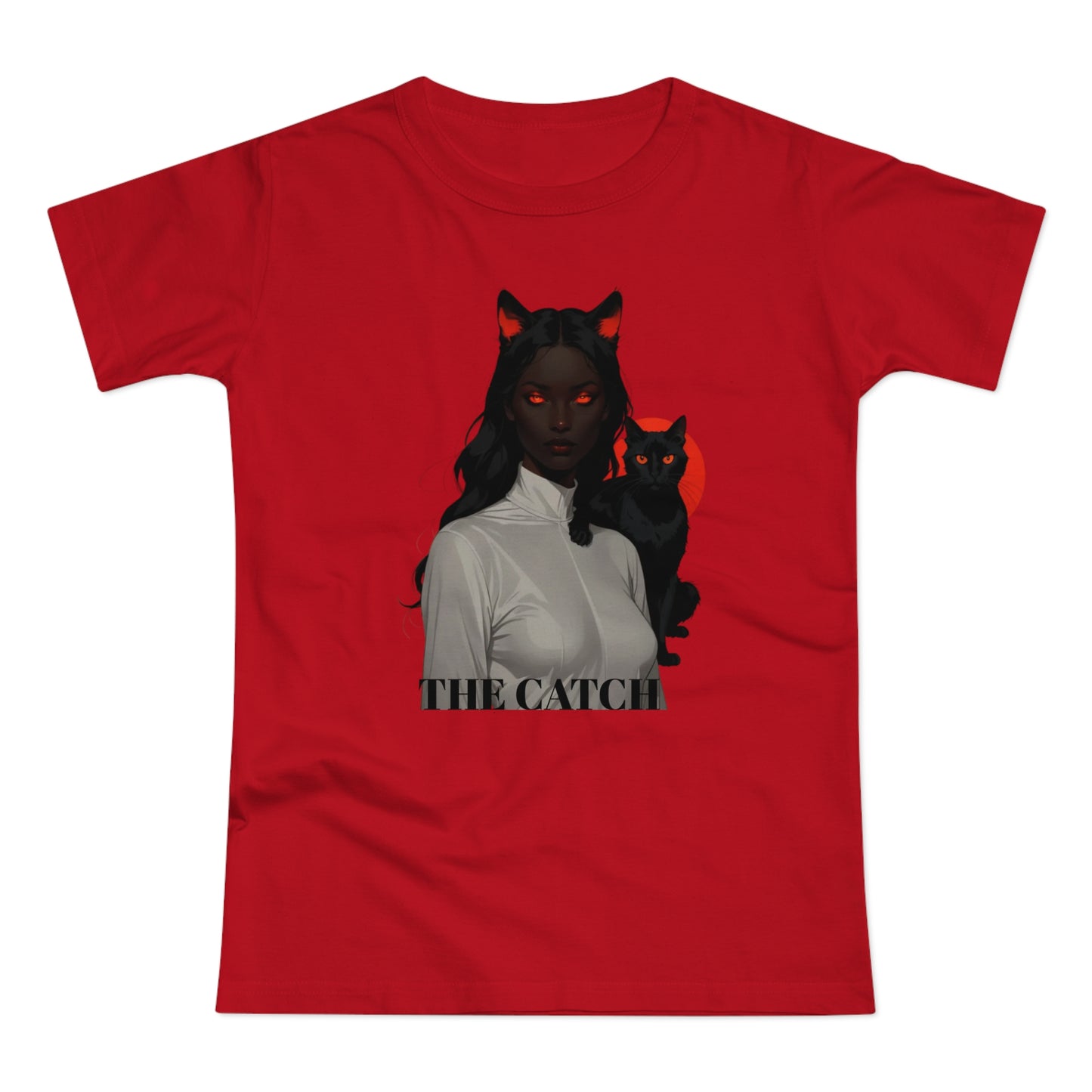 The Catch Women's T-Shirt - Stylish Cat-Themed Graphic Tee for Cat Lovers