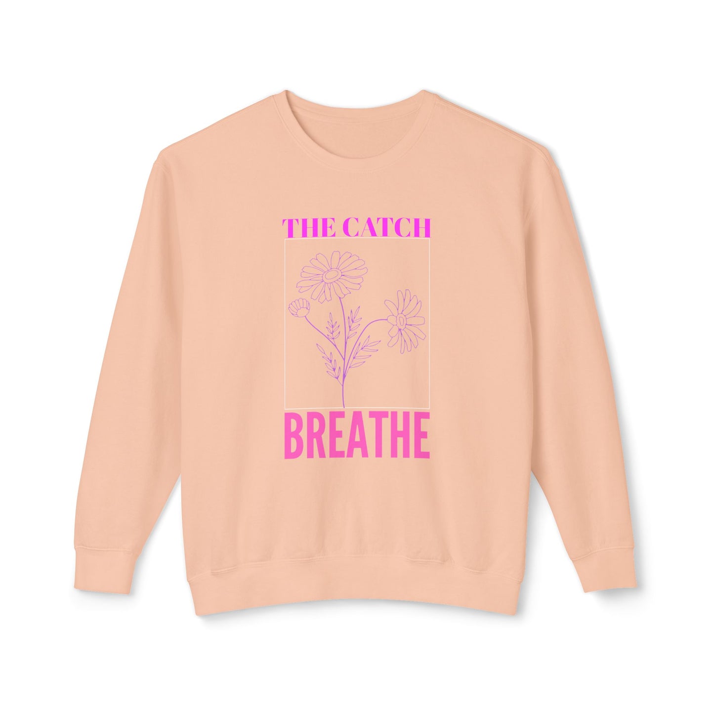 Breathe Floral Crewneck Sweatshirt - Women's Lightweight Casual Wear