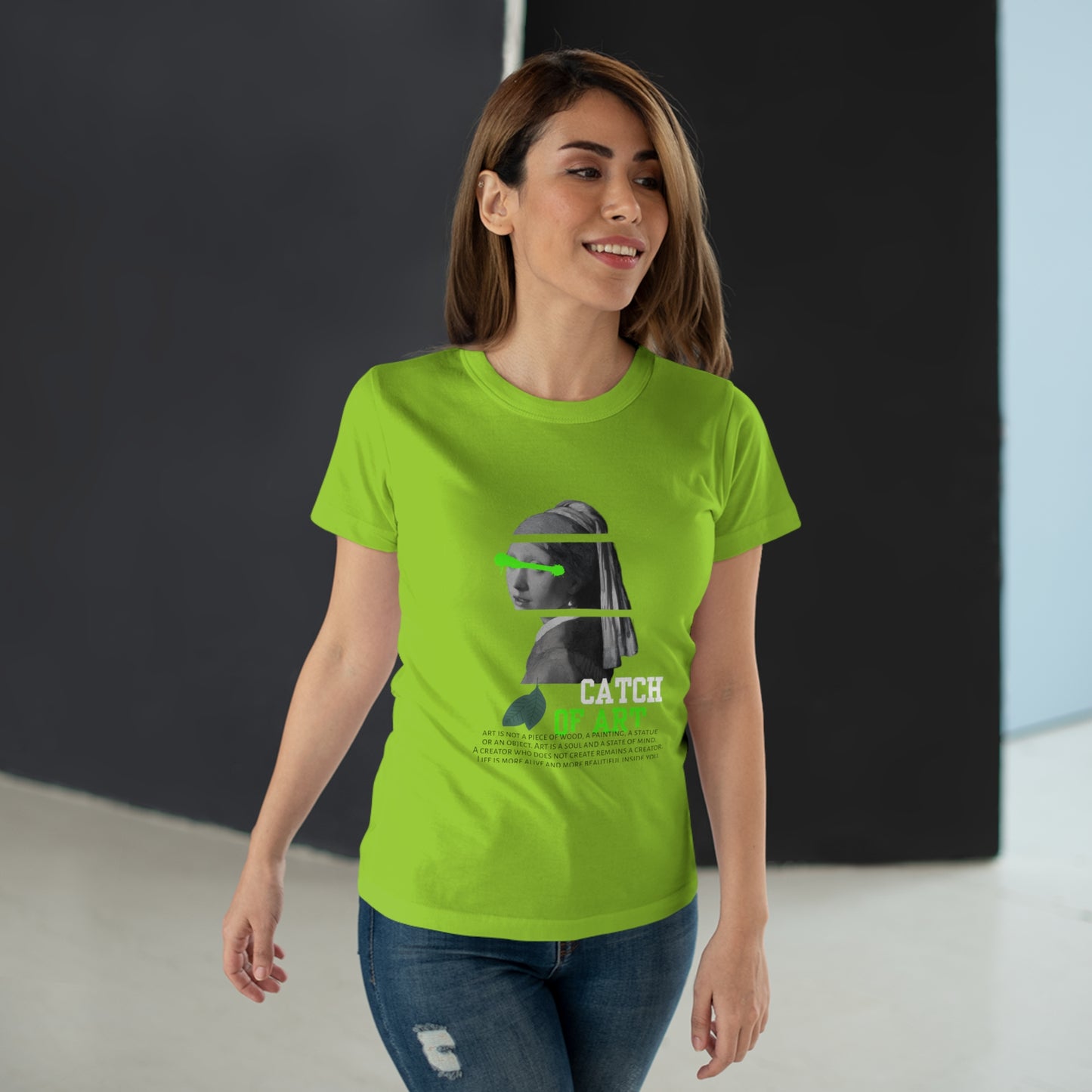 Catch of Art Women's T-Shirt - Creative Graphic Tee for Art Lovers