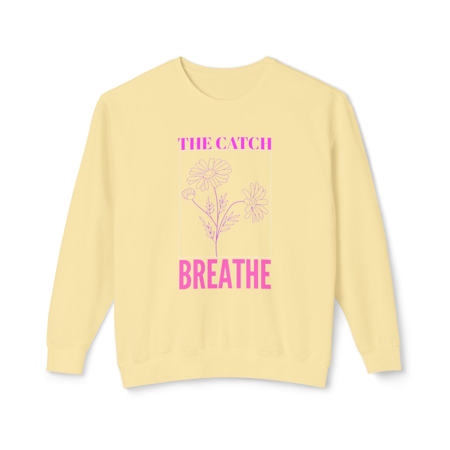 Breathe Floral Crewneck Sweatshirt - Women's Lightweight Casual Wear