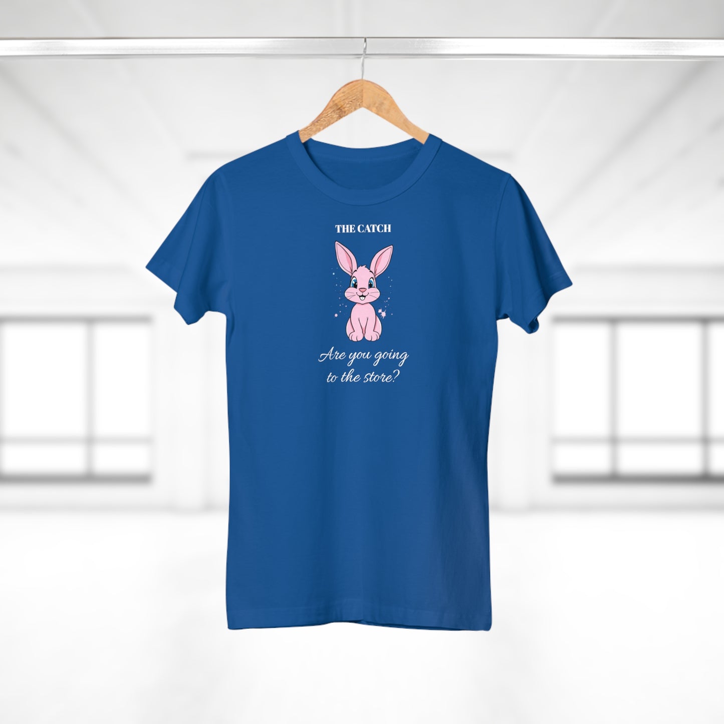 Cute Bunny Graphic Tee - "Are You Going to the Store?"