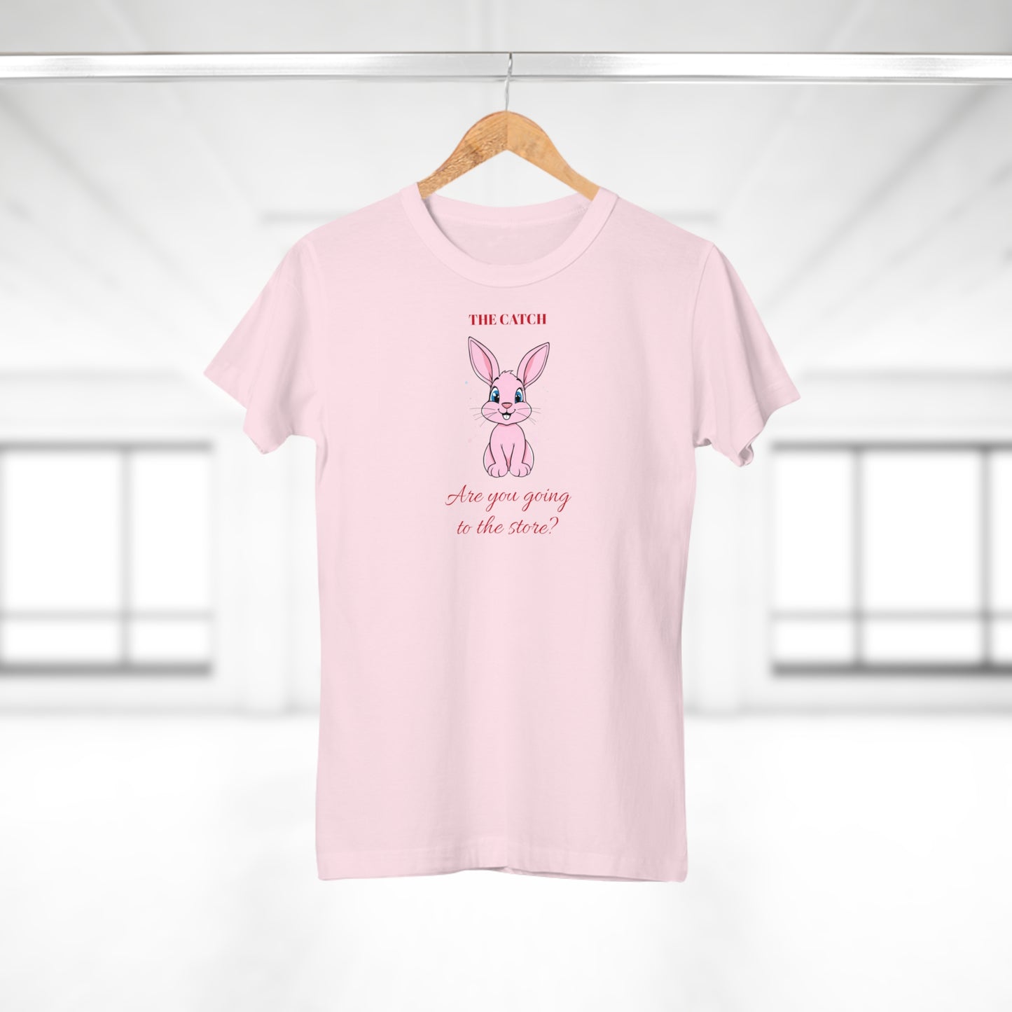 Cute Bunny Graphic Tee - "Are You Going to the Store?"