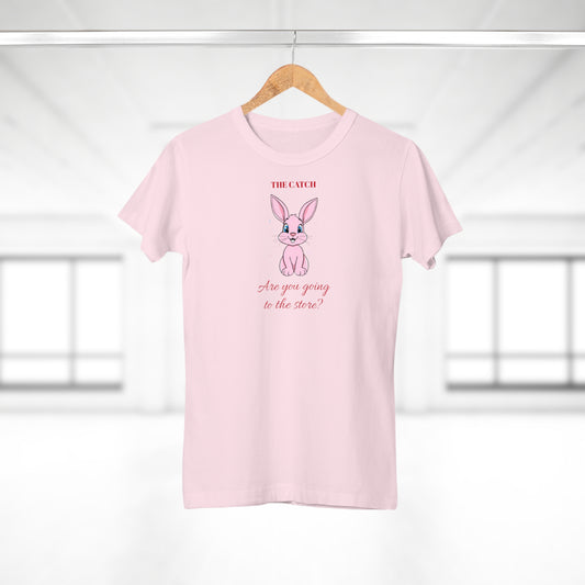 Cute Bunny Graphic Tee - "Are You Going to the Store?"