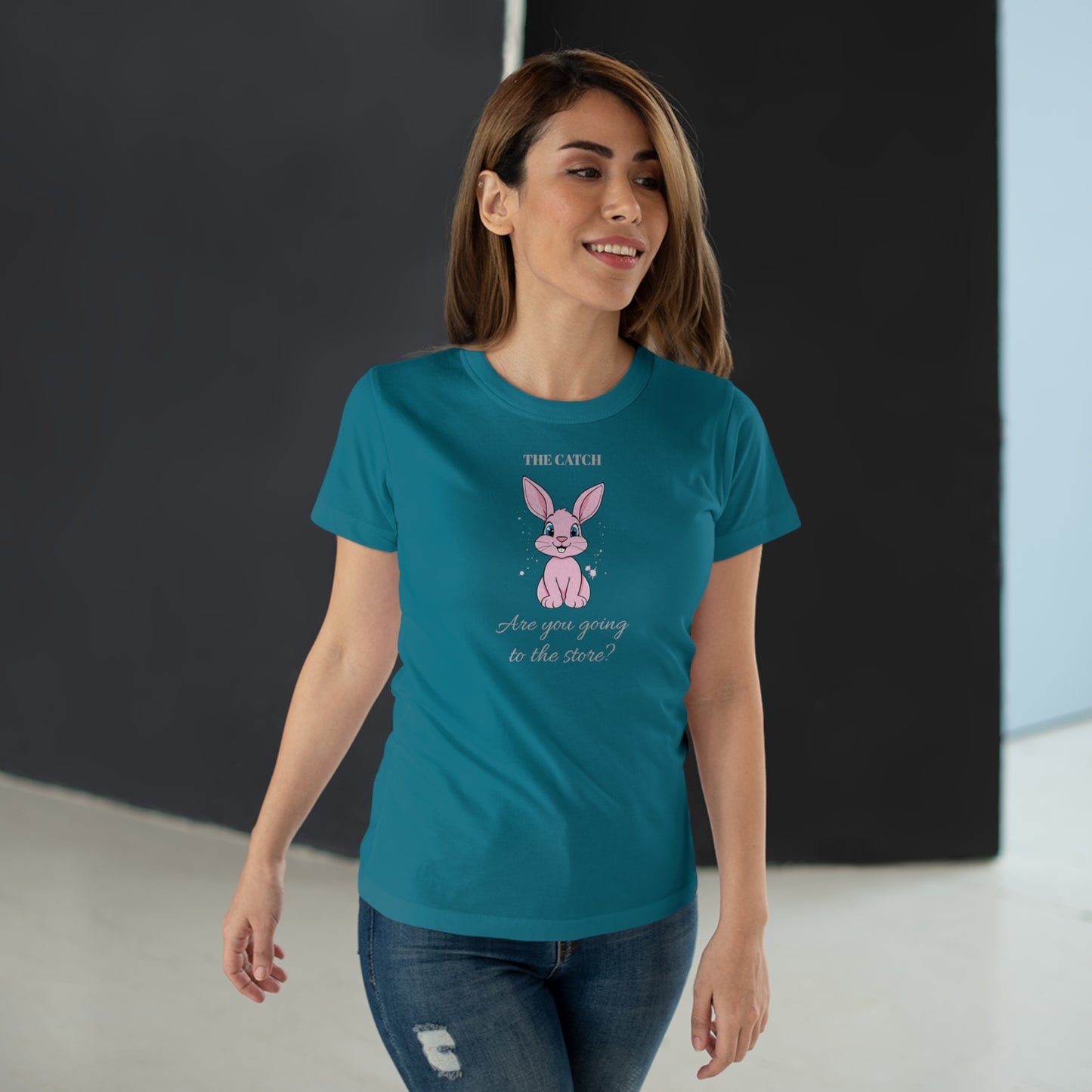 Cute Bunny Graphic Tee - "Are You Going to the Store?"