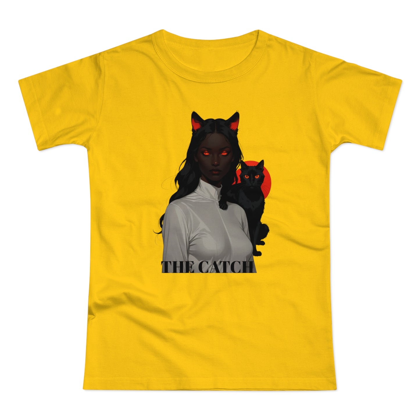 The Catch Women's T-Shirt - Stylish Cat-Themed Graphic Tee for Cat Lovers