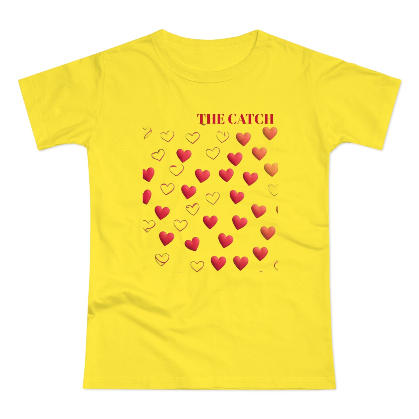 Romantic Hearts Women's T-Shirt - 'The Catch' Design