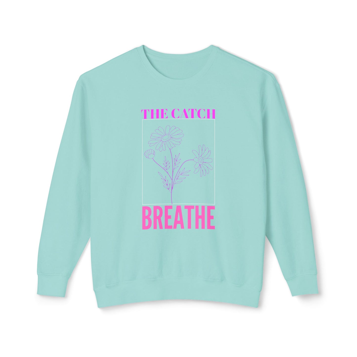 Breathe Floral Crewneck Sweatshirt - Women's Lightweight Casual Wear