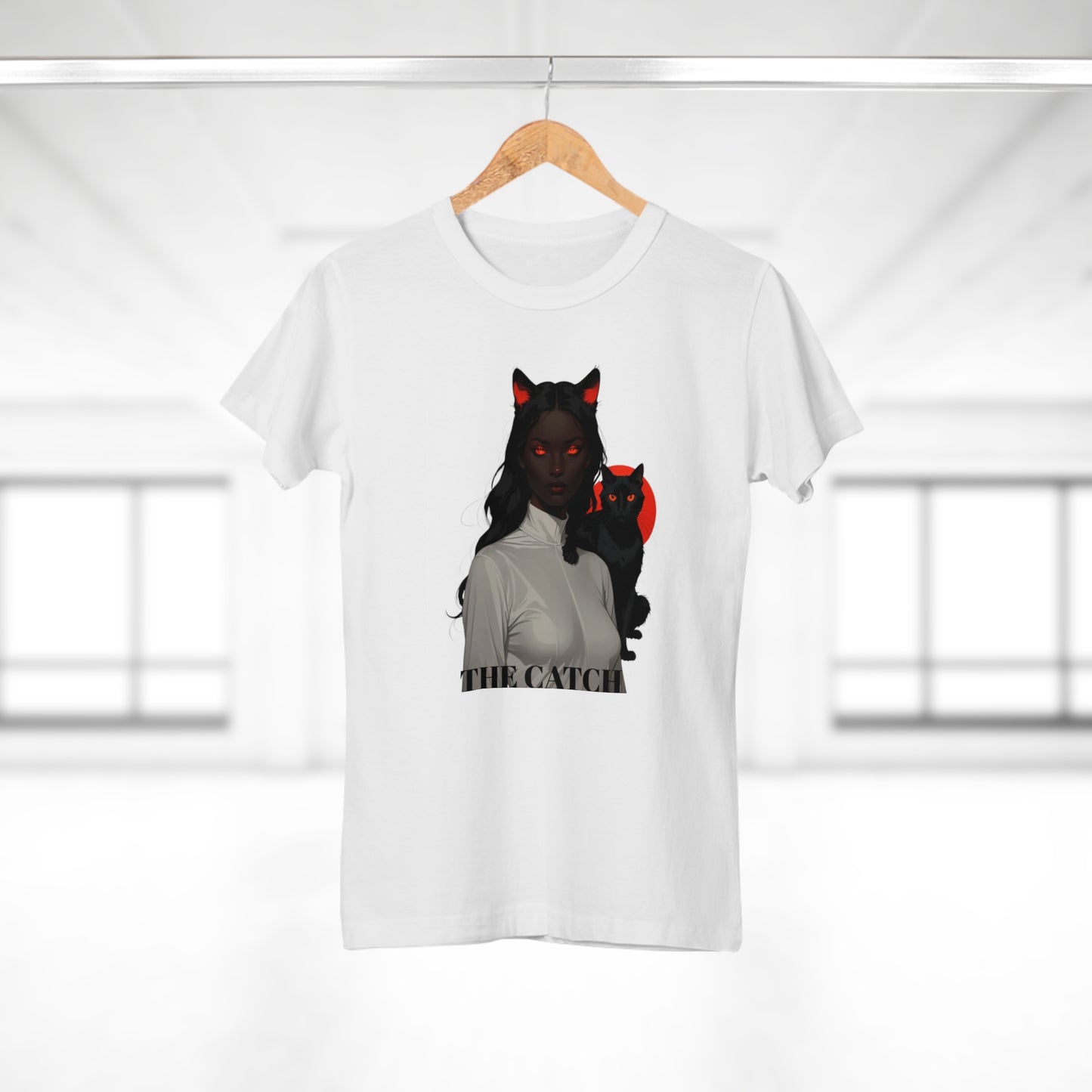 The Catch Women's T-Shirt - Stylish Cat-Themed Graphic Tee for Cat Lovers