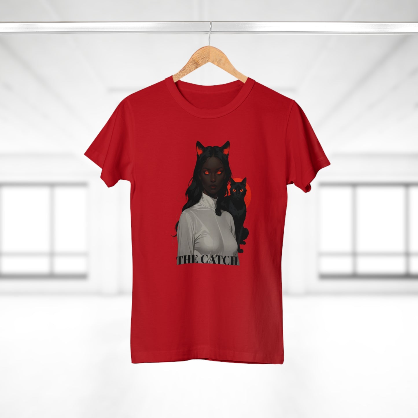 The Catch Women's T-Shirt - Stylish Cat-Themed Graphic Tee for Cat Lovers