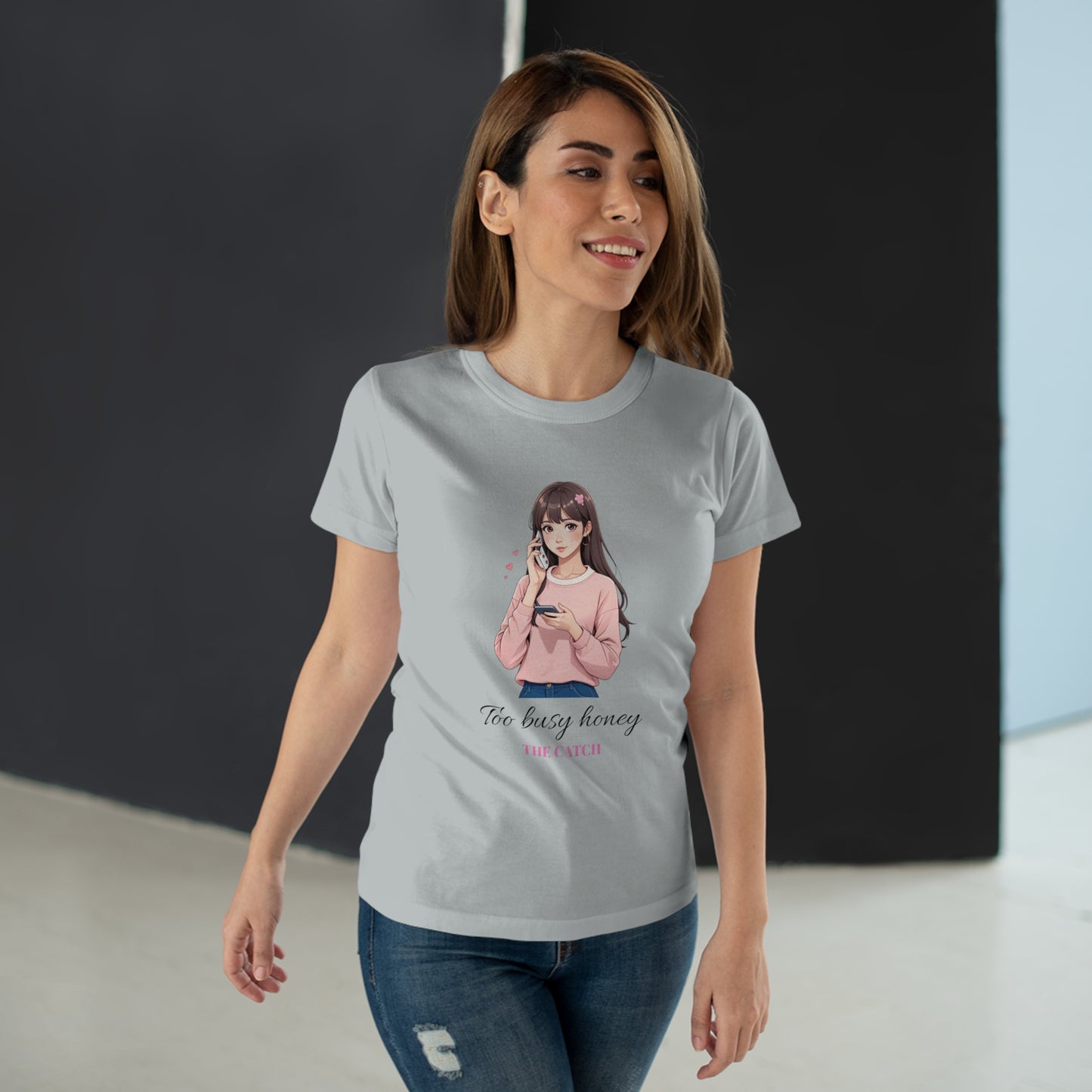 Too Busy Honey Graphic T-Shirt for Women - Cute Casual Top