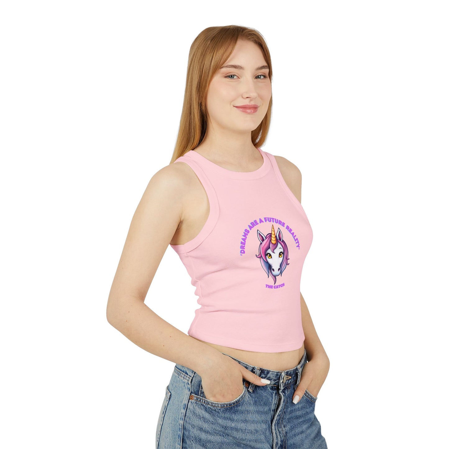 Women's Micro Rib Racer Tank Top