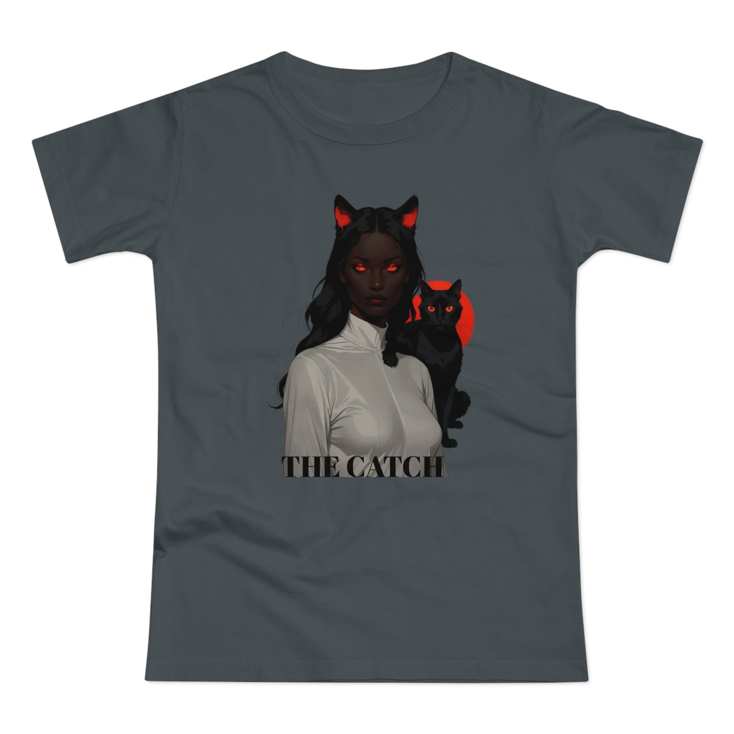 The Catch Women's T-Shirt - Stylish Cat-Themed Graphic Tee for Cat Lovers