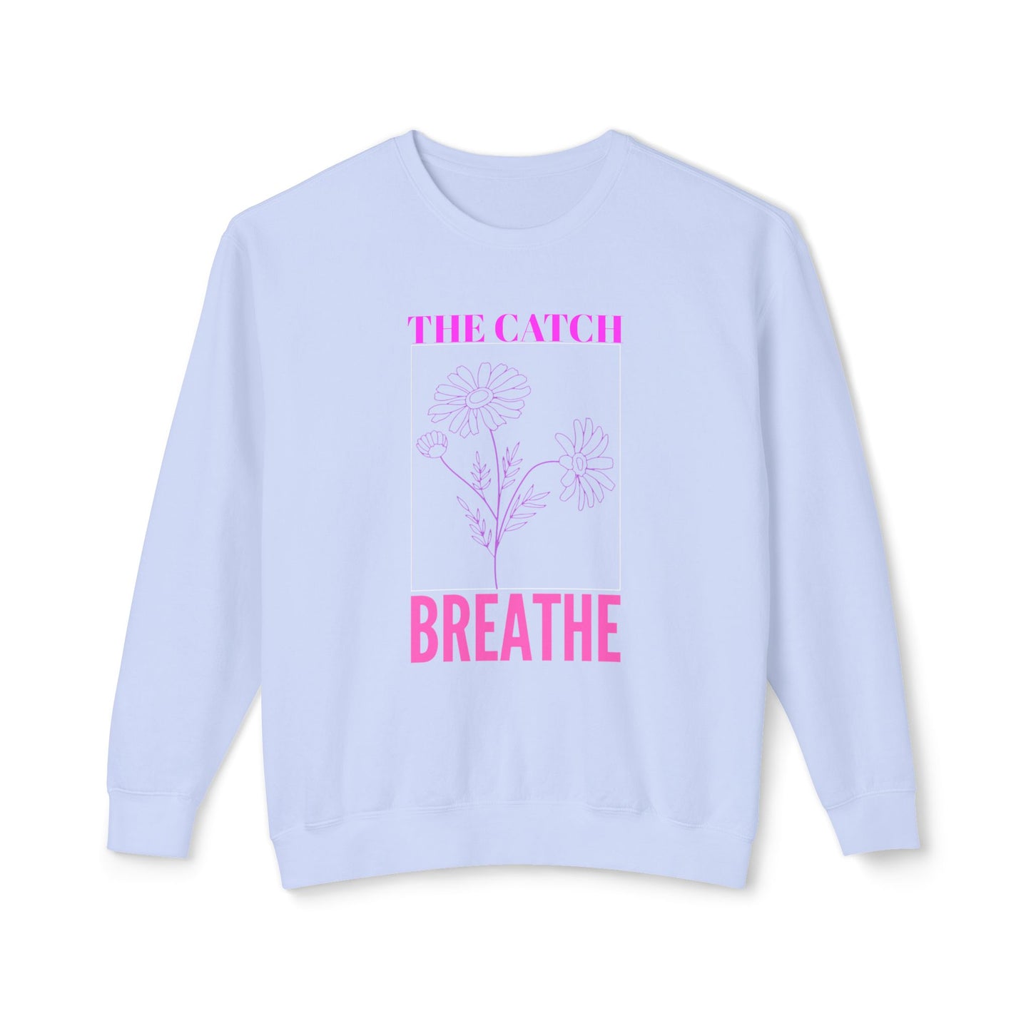 Breathe Floral Crewneck Sweatshirt - Women's Lightweight Casual Wear