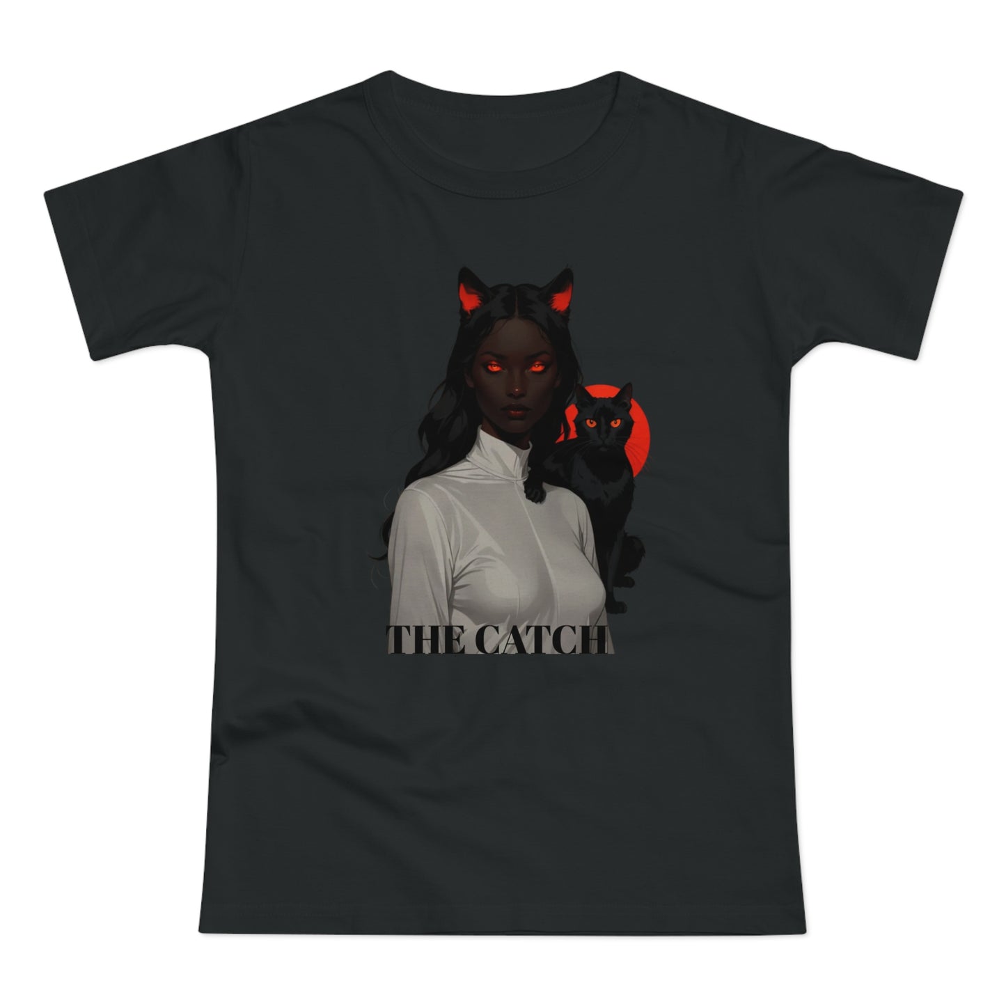 The Catch Women's T-Shirt - Stylish Cat-Themed Graphic Tee for Cat Lovers