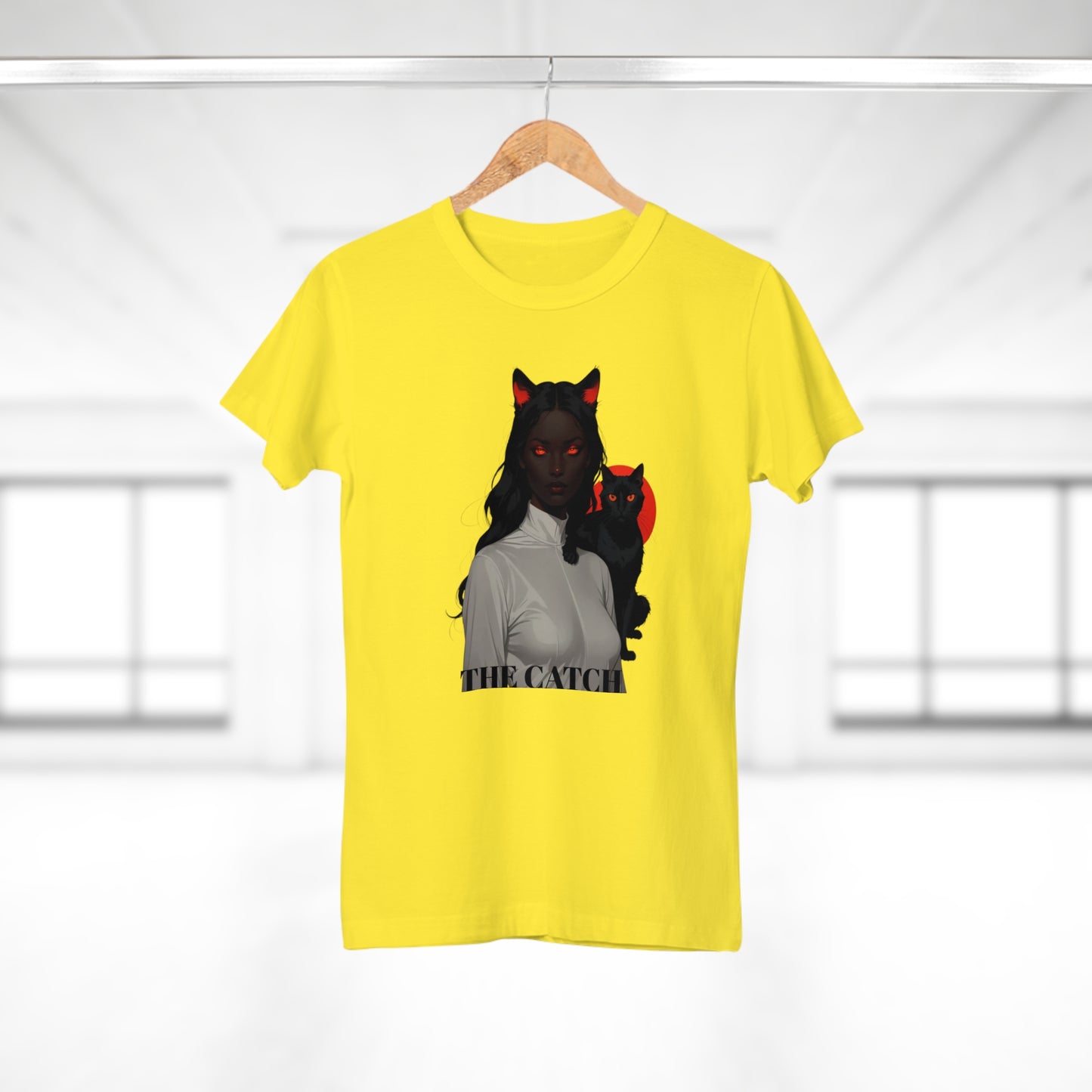 The Catch Women's T-Shirt - Stylish Cat-Themed Graphic Tee for Cat Lovers