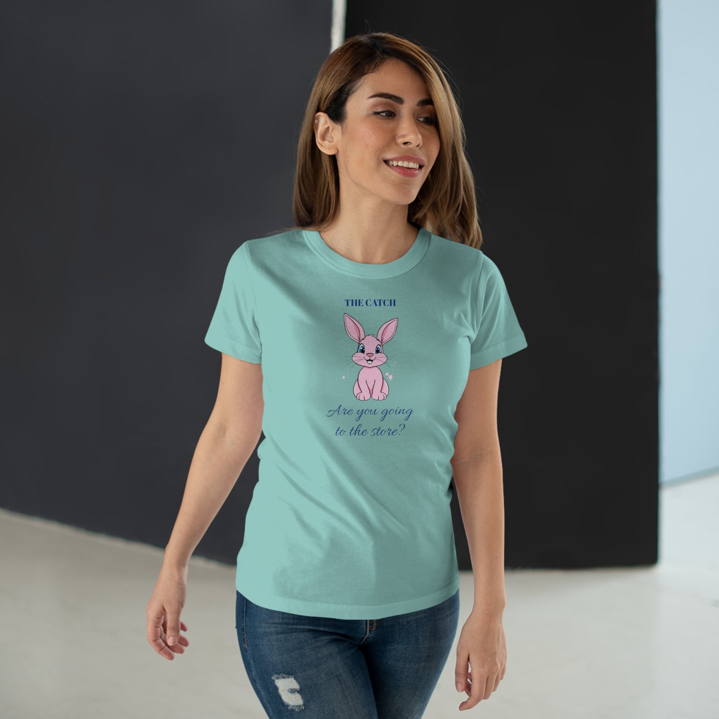 Cute Bunny Graphic Tee - "Are You Going to the Store?"