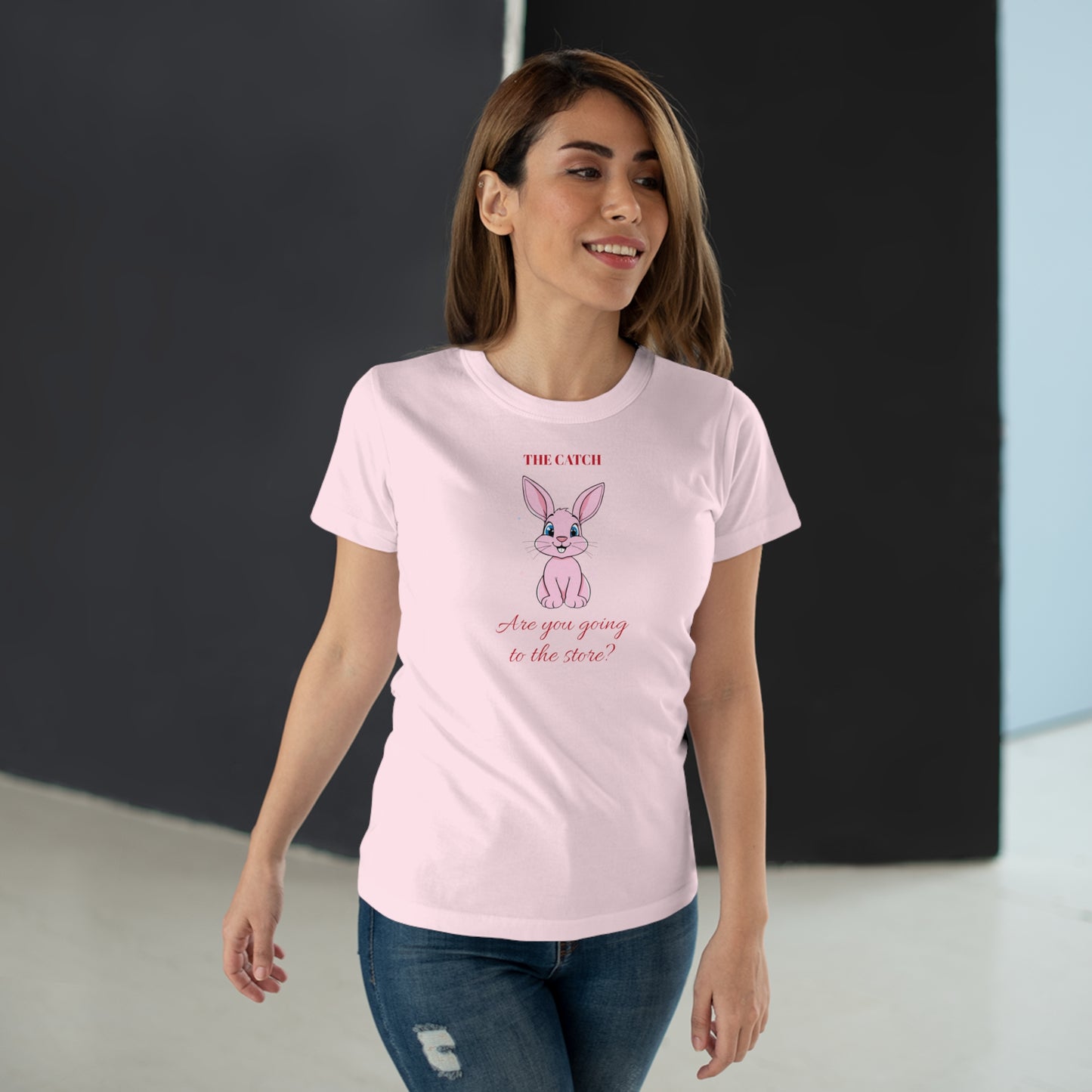 Cute Bunny Graphic Tee - "Are You Going to the Store?"